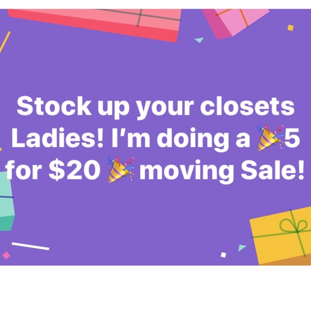 🎉5 for $20 🎉 <—— look for this symbol on items